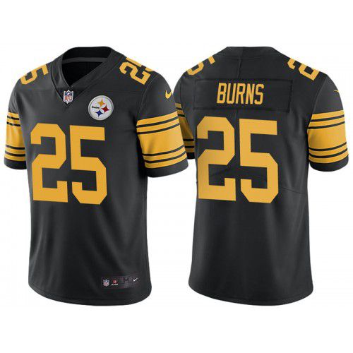Men Pittsburgh Steelers #25 Artie Burns Nike Black Vapor Color Rush Limited NFL Jersey->pittsburgh steelers->NFL Jersey